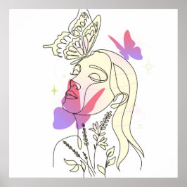 Butterfly Dream – Artistic Wall Poster ポスター