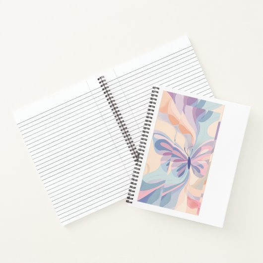 Butterfly Dreams Notebook – Soft Pastel Cover, Lin ノートブック (内部)