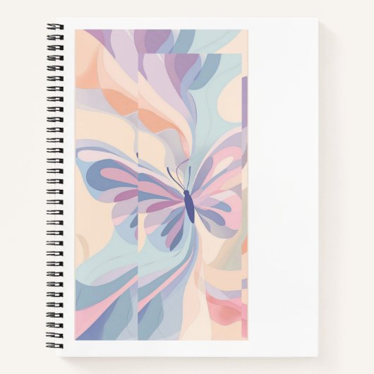 Butterfly Dreams Notebook – Soft Pastel Cover, Lin ノートブック (正面)