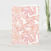 Butterfly Dreams (Peach) Blank カード (正面)