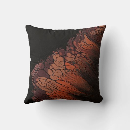 Butterfly Effect Throw Pillow クッション (裏面)