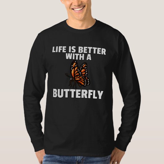 Butterfly Entomology Cute For Women Men Tシャツ (正面)