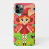 Butterfly Fairy Illustration in Whimsical Forest Case-Mate iPhoneケース (裏)