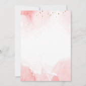 Butterfly Fairy Pink Girl Birthday Invitation 招待状 (裏面)