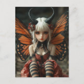 Butterfly Fairy Woman ポストカード (正面)