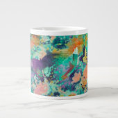 Butterfly & Feather Floral ジャンボコーヒーマグカップ (正面)