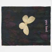 Butterfly Fleece Blanket フリースブランケット (正面(横))