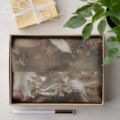 Butterfly & Floral, Botanical Oval Arrangement 薄葉紙 (ギフト)