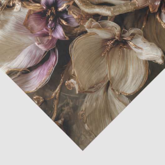 Butterfly & Floral, Botanical Oval Arrangement 薄葉紙 (詳細)