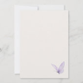 Butterfly Floral Bridal Shower 招待状 (裏面)