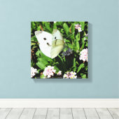 Butterfly Floral  Canvas Print キャンバスプリント (インサイチュ (ウッドフロア))