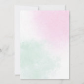 Butterfly Floral Girl Birthday Invitation 招待状 (裏面)