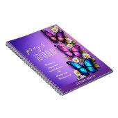 Butterfly Floral Personalized Prayer Journal ノートブック (右側)