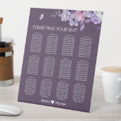 Butterfly Floral Reception Seating Sign 台座サイン (インサイチュ)