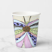 Butterfly Flower Blank 紙コップ (裏面)