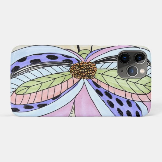 Butterfly Flower Blank Case-Mate iPhoneケース (裏面(横))