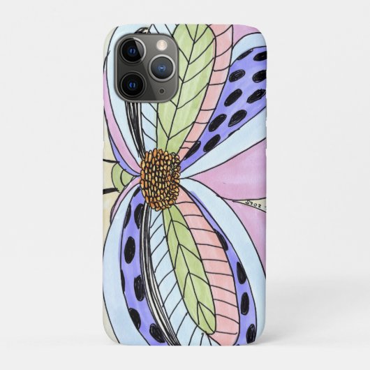 Butterfly Flower Blank Case-Mate iPhoneケース (裏)