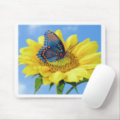 butterfly_flower_mousepad マウスパッド (マウス)