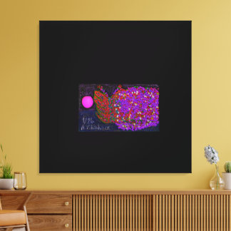 Butterfly Flower on Water キャンバスプリント