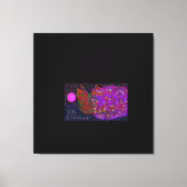 Butterfly Flower on Water キャンバスプリント (正面)