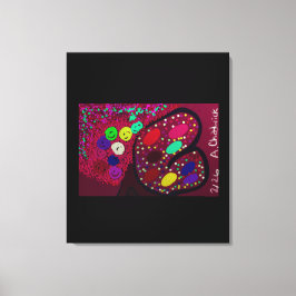 Butterfly Flowering Rose Tree  キャンバスプリント