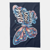 Butterfly for the USA 250th anniversary キッチンタオル (縦)