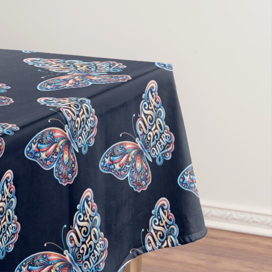Butterfly for the USA 250th anniversary テーブルクロス (インサイチュ)