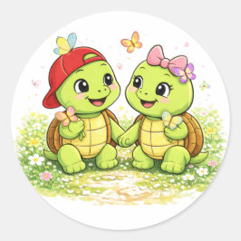 Butterfly Friends ラウンドシール