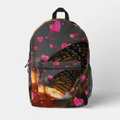 Butterfly Fun プリントバックパック (正面)