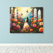 Butterfly Garden キャンバスプリント (インサイチュ (ウッドフロア))