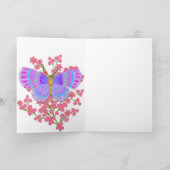 Butterfly Garden 3D ファンタジー 空白 ステーショナリー ノートカード (内部)