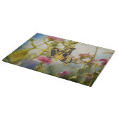 Butterfly Garden Art Glass Cutting Board カッティングボード (角)