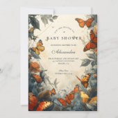 Butterfly Garden Baby Shower 招待状 (正面)
