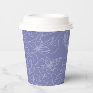 Butterfly Garden Blue 紙コップ