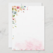 butterfly garden first birthday invitation 招待状 (裏面)