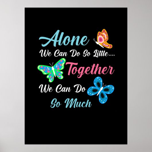 Butterfly Gift | Alone We Can Do So Little ポスター (正面)