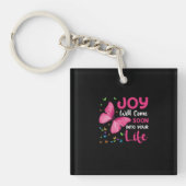 Butterfly Gift | Joy Will Come Soon キーホルダー (正面)