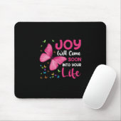 Butterfly Gift | Joy Will Come Soon マウスパッド (マウス)