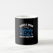 Butterfly Gift | Single Mom Is Like A Butterfly コーヒーマグカップ (中央)