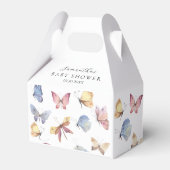 Butterfly Girl Baby Shower Paper Cup フェイバーボックス (正面サイド)
