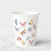 Butterfly Girl Baby Shower Paper Cup 紙コップ (裏面)