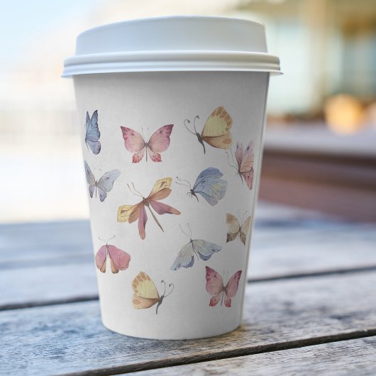 Butterfly Girl Baby Shower Paper Cup 紙コップ