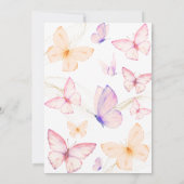 Butterfly girl Birthday  招待状 (裏面)