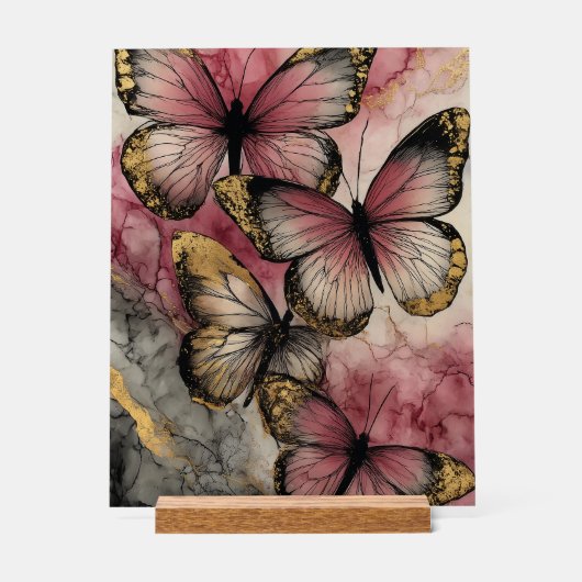 Butterfly grace アクリルサイン (正面)