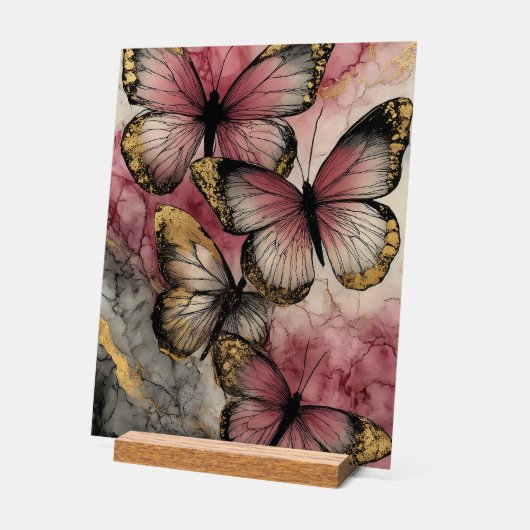 Butterfly grace アクリルサイン (傾斜)