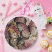 Butterfly grace ペーパープレート (パーティー)