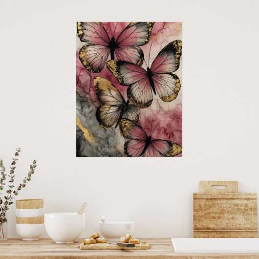 Butterfly grace ポスター (キッチン)