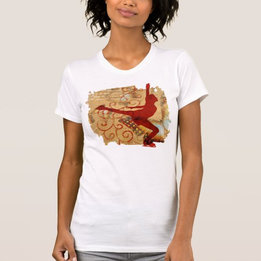 butterfly_grungeのアイススケートのティー tシャツ (正面)