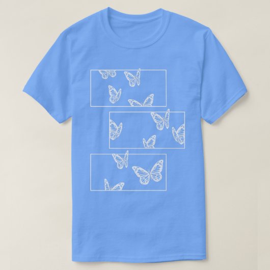 Butterfly Grunge Fairycore Aesthetic Goth Tシャツ (デザイン正面)
