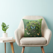 Butterfly Harmony Nature Sphere Throw Pillow クッション (椅子)